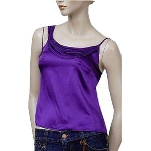 NWT Nordstrom Sally Tseng Silk Strap Neck Tank Top